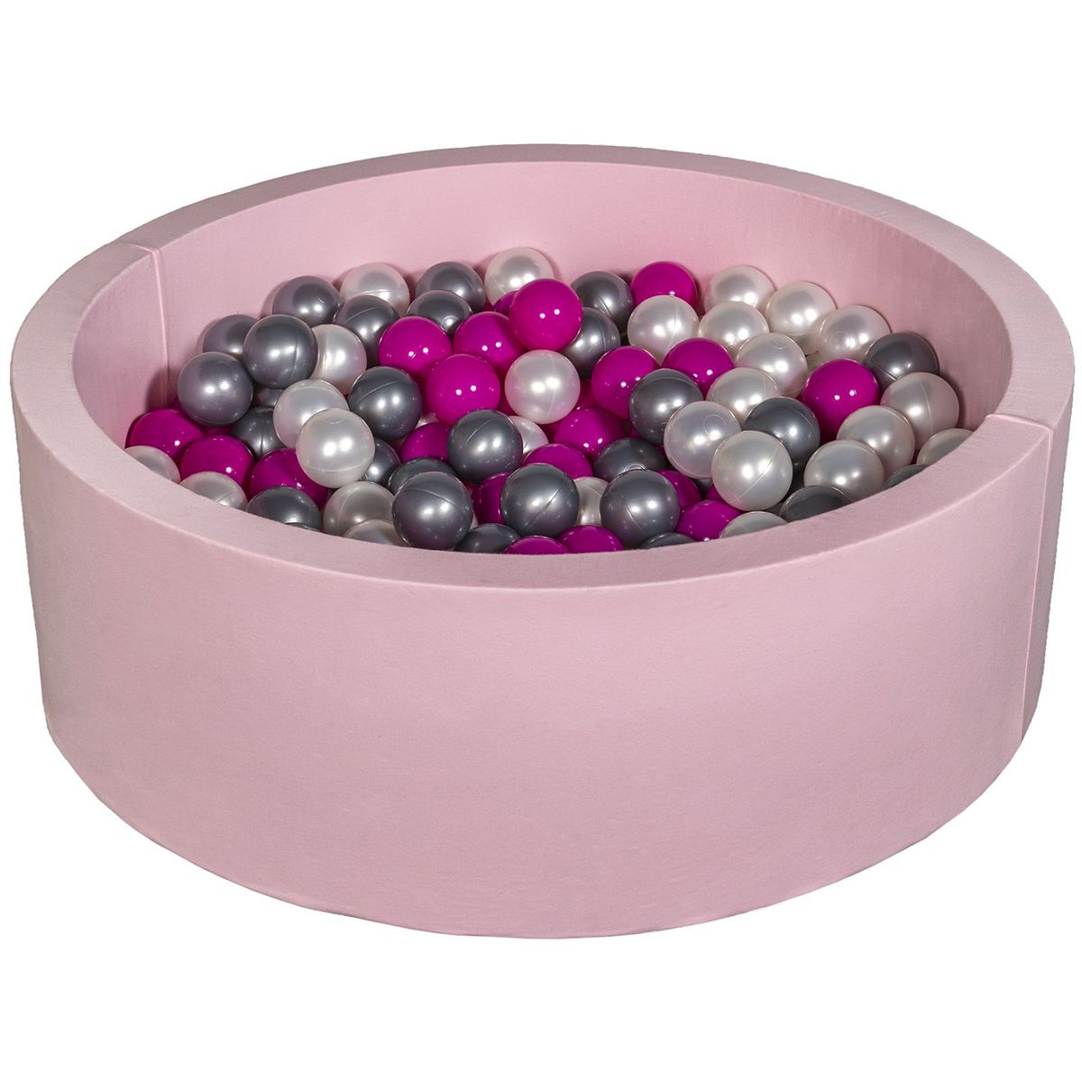  Piscine à balles Aire de jeu + 300 balles rose perle, rose, argent