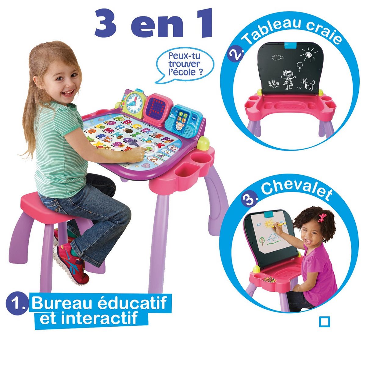 Tableau d'apprentissage interactif VTech avec bo…