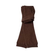 Legging chaud long - 1 paire - Unis maille jersey - Ultra opaque - Mat - Gousset coton - Coton (Marron)