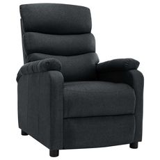 Fauteuil inclinable Gris fonce Tissu