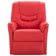 Chaise inclinable Rouge Similicuir