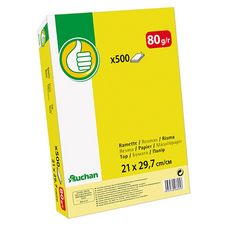 Pouce Ramette De Papier Blanc A4 500 Feuilles 80gr Pas Cher A Prix Auchan