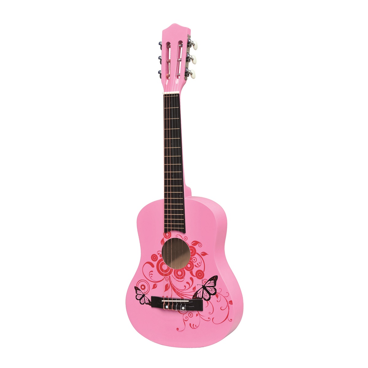 Bontempi guitare en bois à 6 cordes pour enfants rose 55 cm BONTEMPI Pas  Cher 