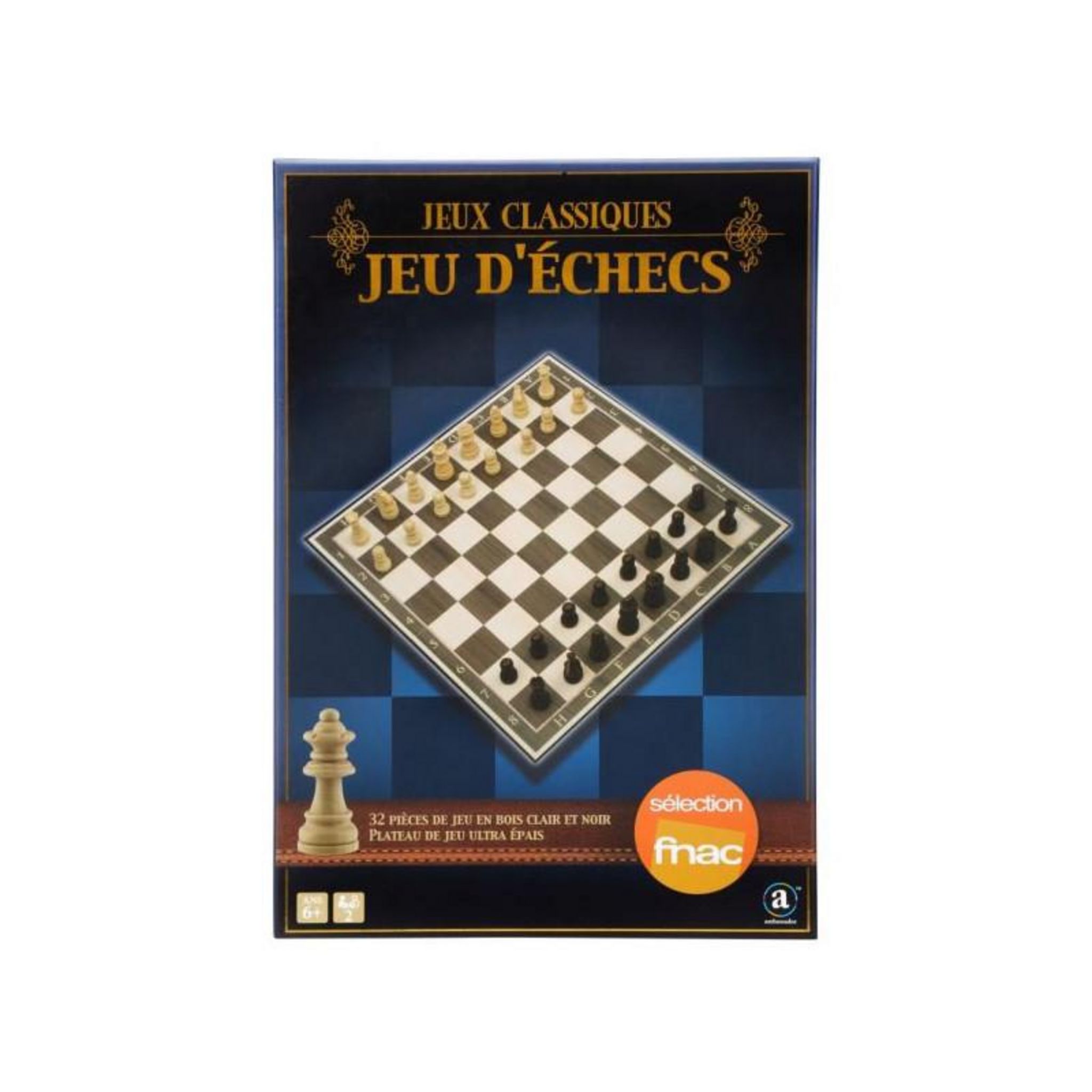 Jeu d'échecs noir classique et collection de jeux de société