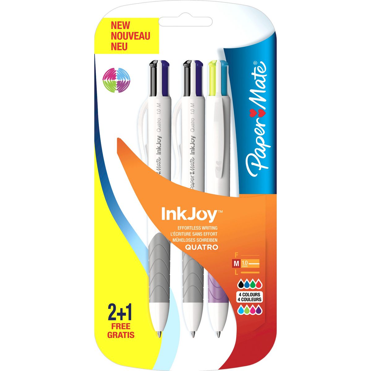 Stylo bille encre gel - Couleurs au choix - Stylos fantaisies - 10 Doigts