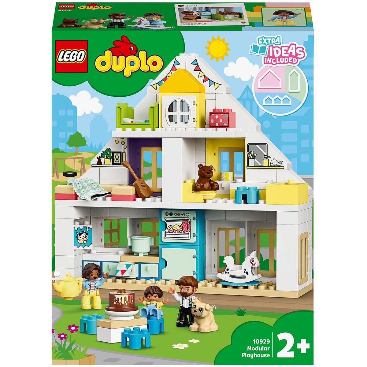 DUPLO Ma Ville 10929 La Maison Modulable 3 en 1, Maison de Poupée, Jouet  Enfant 2 ans