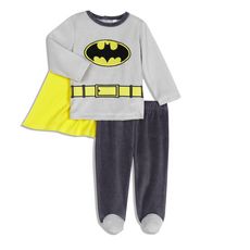 BATMAN Pyjama velours Batman Bébé (Gris)