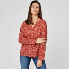IN EXTENSO Blouse manches longues col v fleurie femme