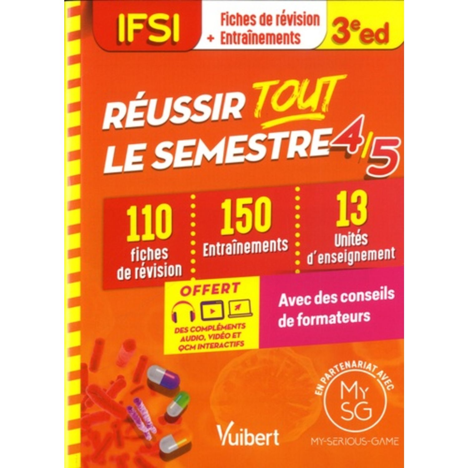 Fiche De Revision Ifsi Semestre 1 REUSSIR TOUT LE SEMESTRE 4 ET 5. 110 FICHES DE REVISION, 150 ENTRAINEMENTS,  13 UNITES D'ENSEIGNEMENT, 3E EDITION, Augendre Danièle pas cher - Auchan.fr