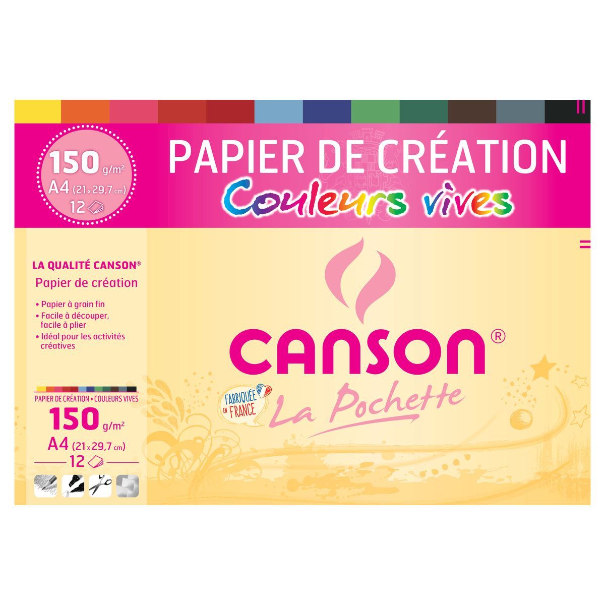 Pochette canson 2025 couleurs vives 24x32