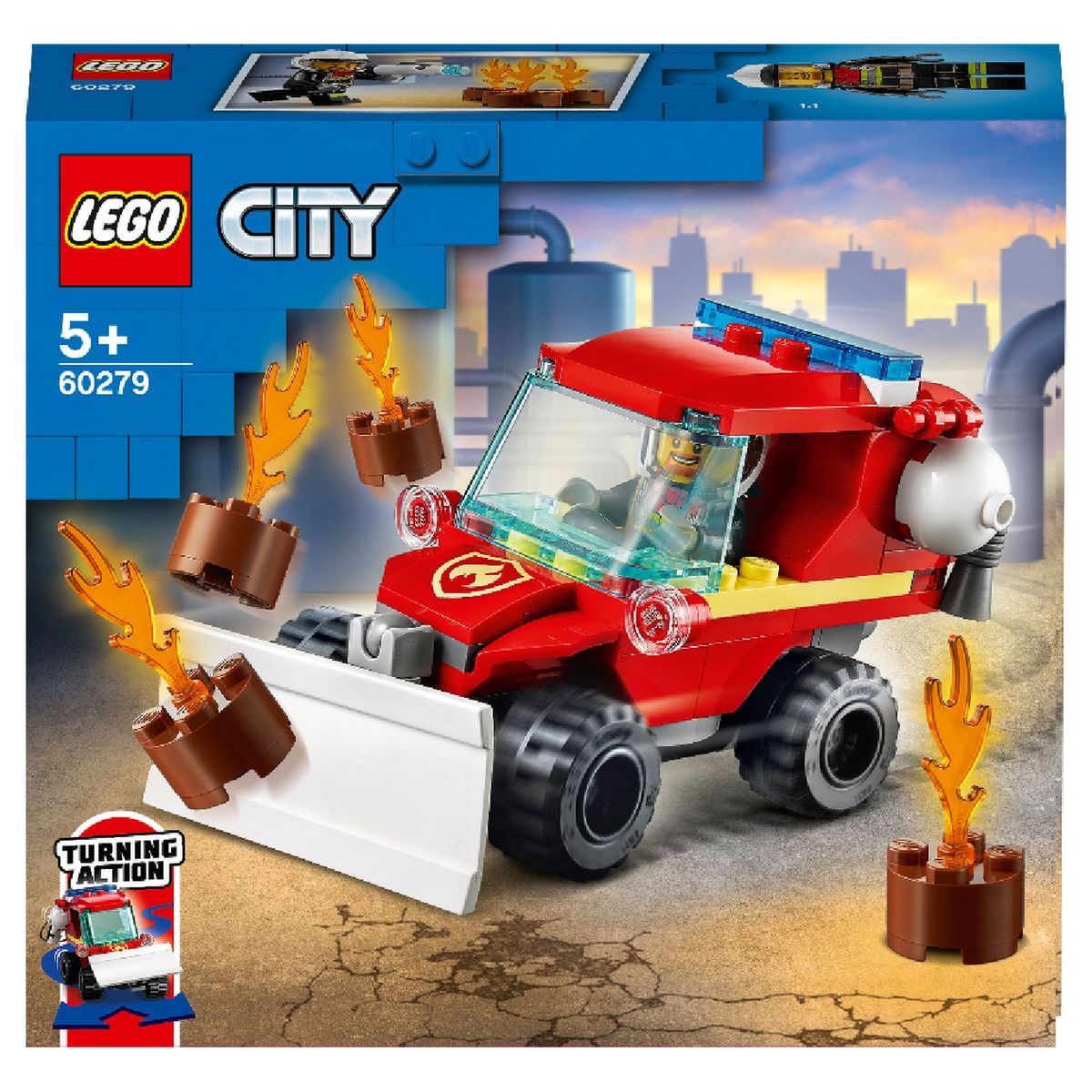 LEGO City 60393 Sauvetage en Tout-Terrain des Pompiers, Jouet Camion avec  Lanceur d'Éléments d'Eau pas cher 