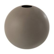 Vase Design  Boule Céramique  25cm Gris
