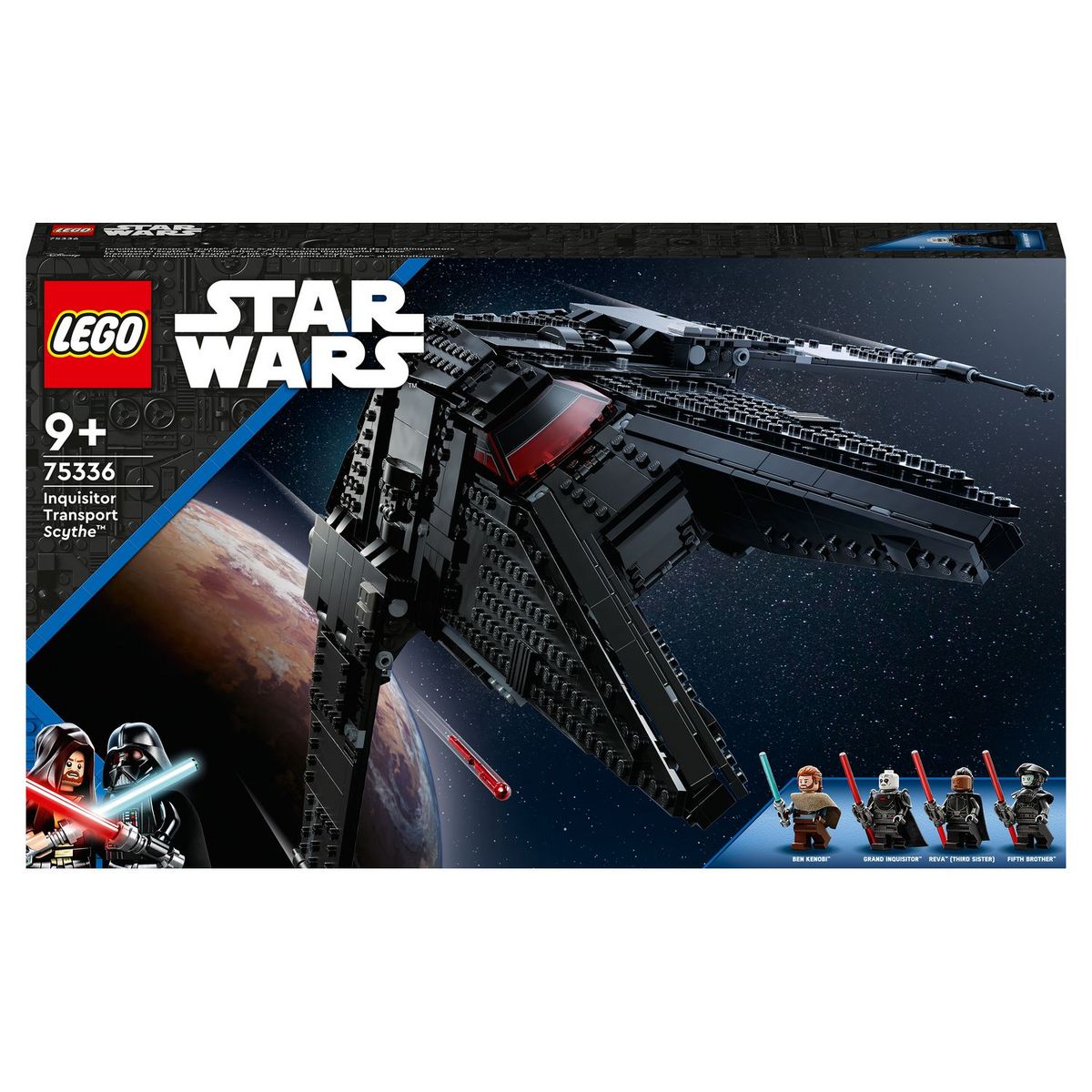LEGO Star Wars 75336 Le Vaisseau Scythe de l&rsquo;Inquisiteur, Jouet, Figurine Ben Kenobi 
