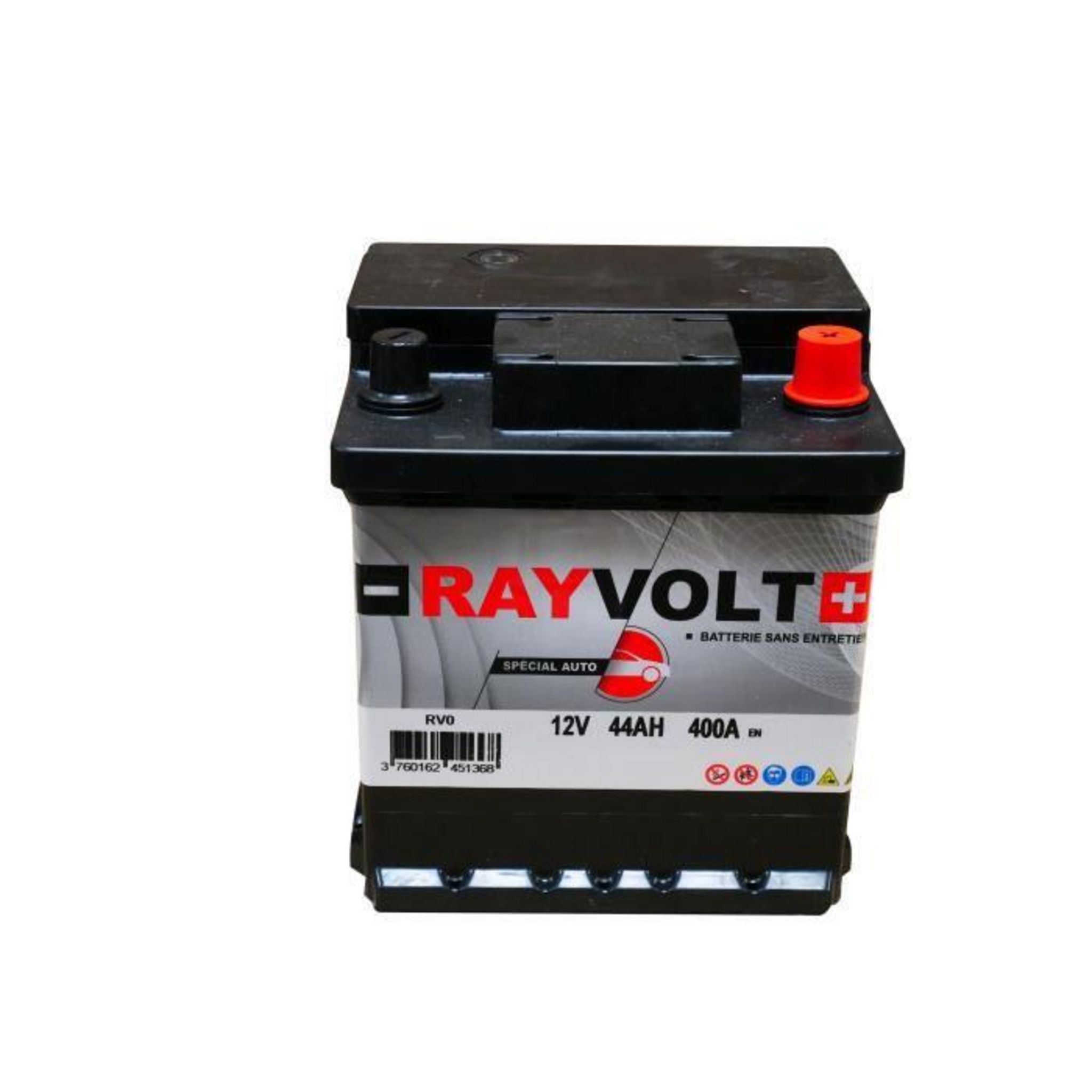 Batterie auto RAYVOLT RV0 44AH 400A pas cher 