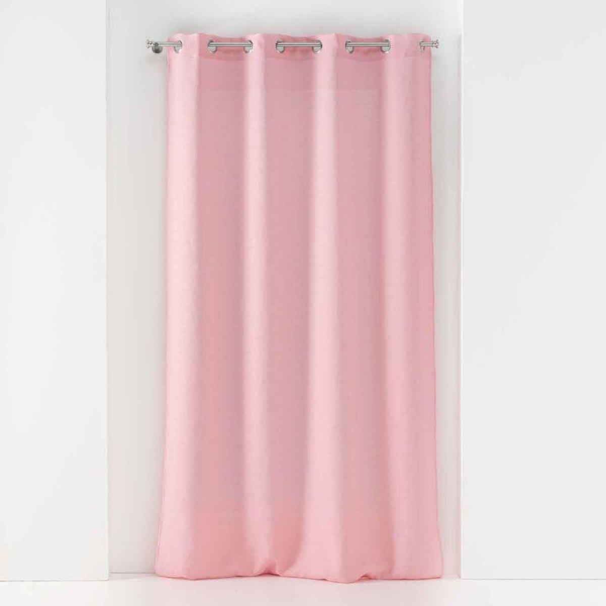 Paris Prix Rideau Voilage à Œillets  Soane  140x280cm Rose