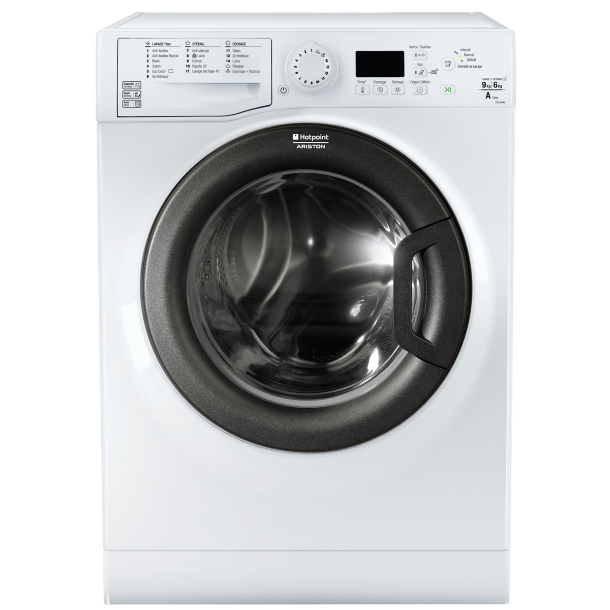 Machine à Laver Hotpoint Ariston 9 Kg Notice Hotpoint Lave-linge séchant hublot FDG 9640 B FR, 9 Kg, 1400 T/min, Séchage  6 Kg pas cher - Auchan.fr