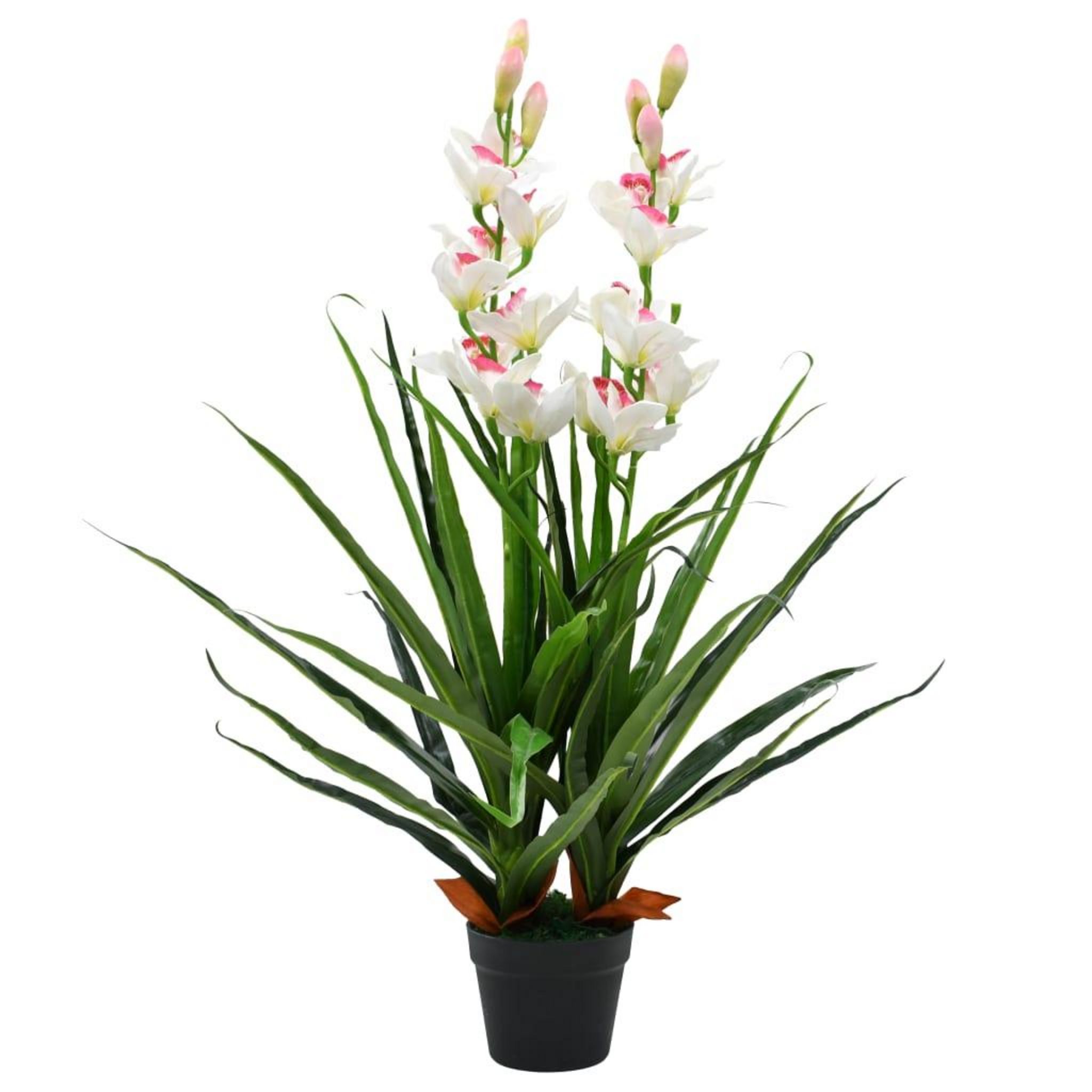 Acheter Pot de fleurs d'orchidées artificielles, aspect naturel
