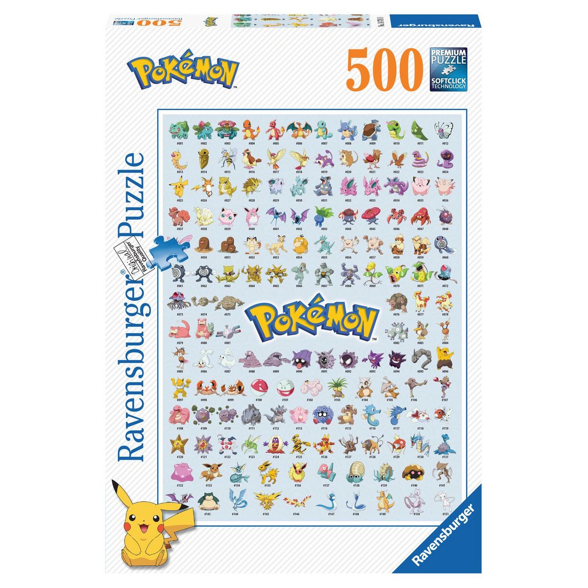 Puzzle Pokémon - 2x500 pièces RAVENSBURGER : la boîte à Prix Carrefour