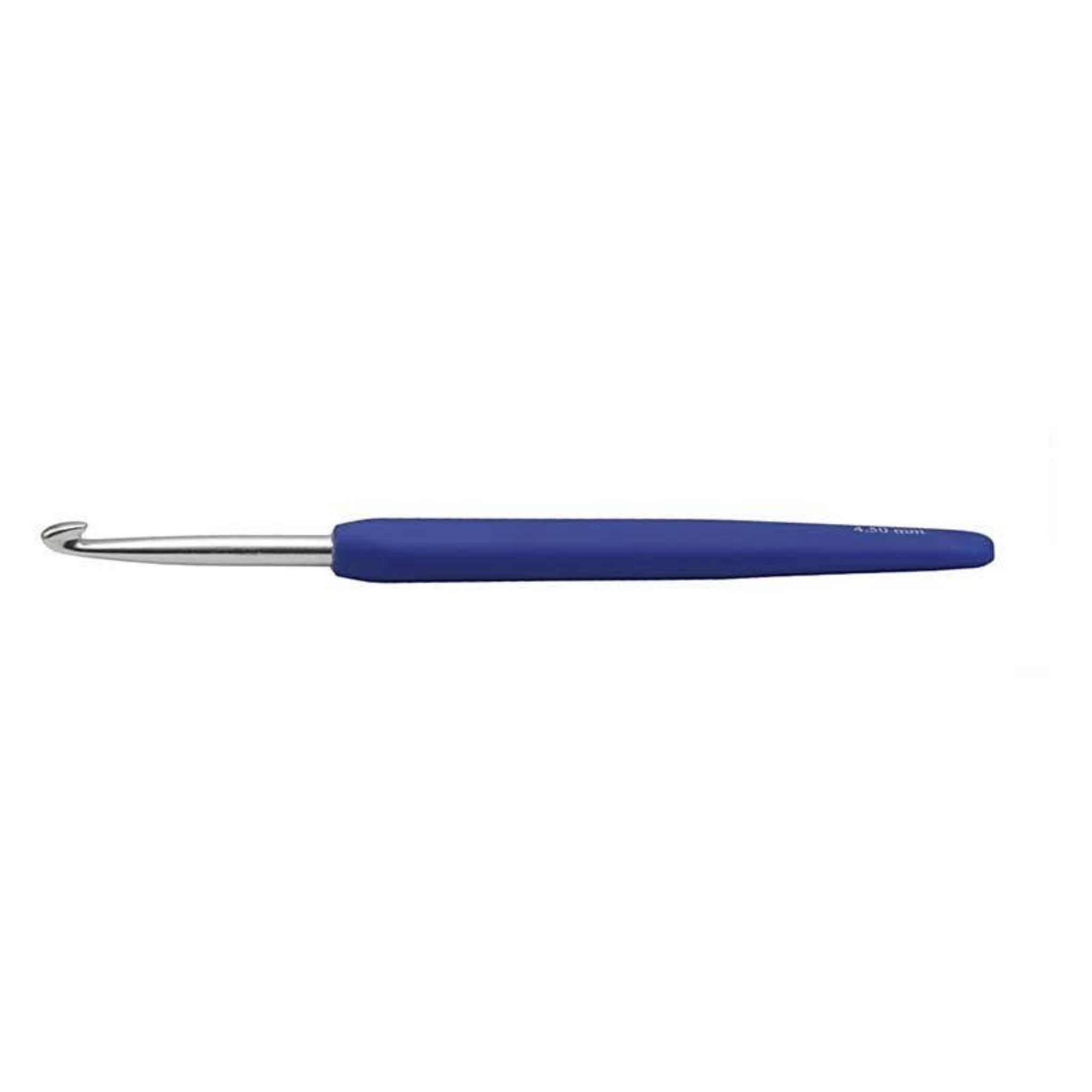 Aiguille à crochet ergonomique bleu - 4,5 mm pas cher 