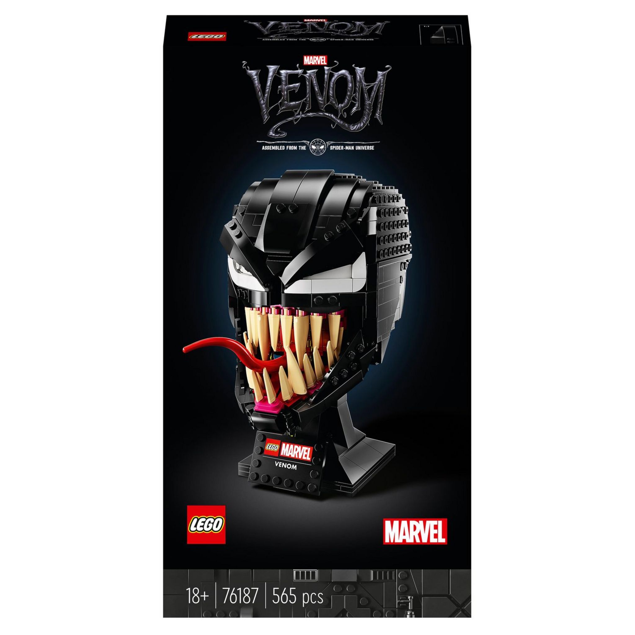 Lego Venom 76187 Masque casque Venom Marvel