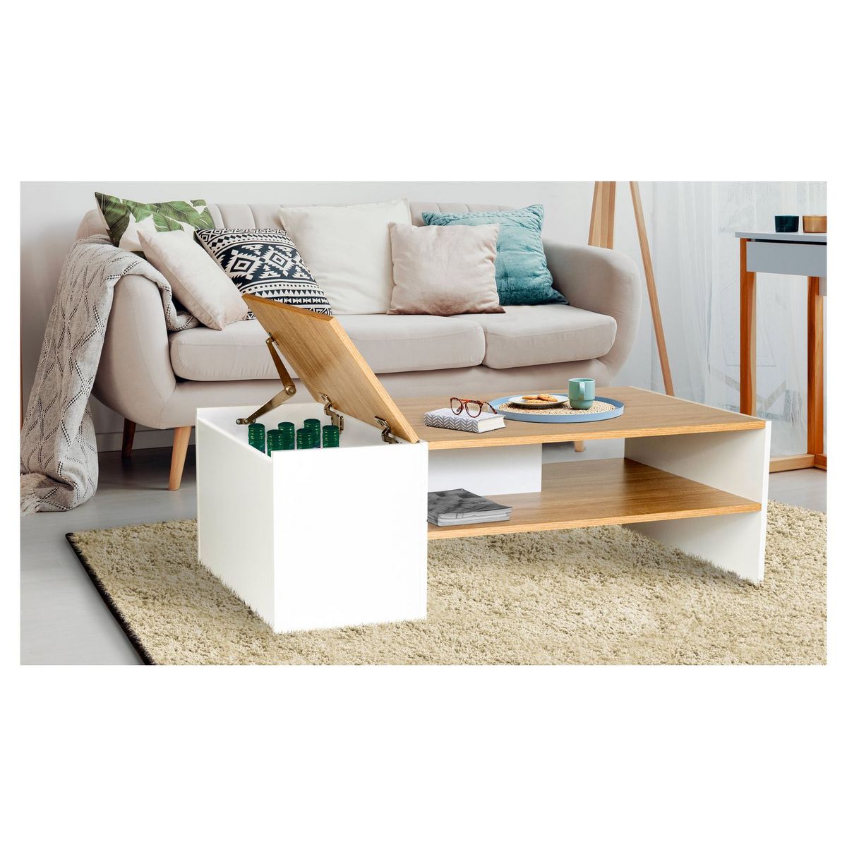 La table basse avec rangement coffre ultra-pratique 