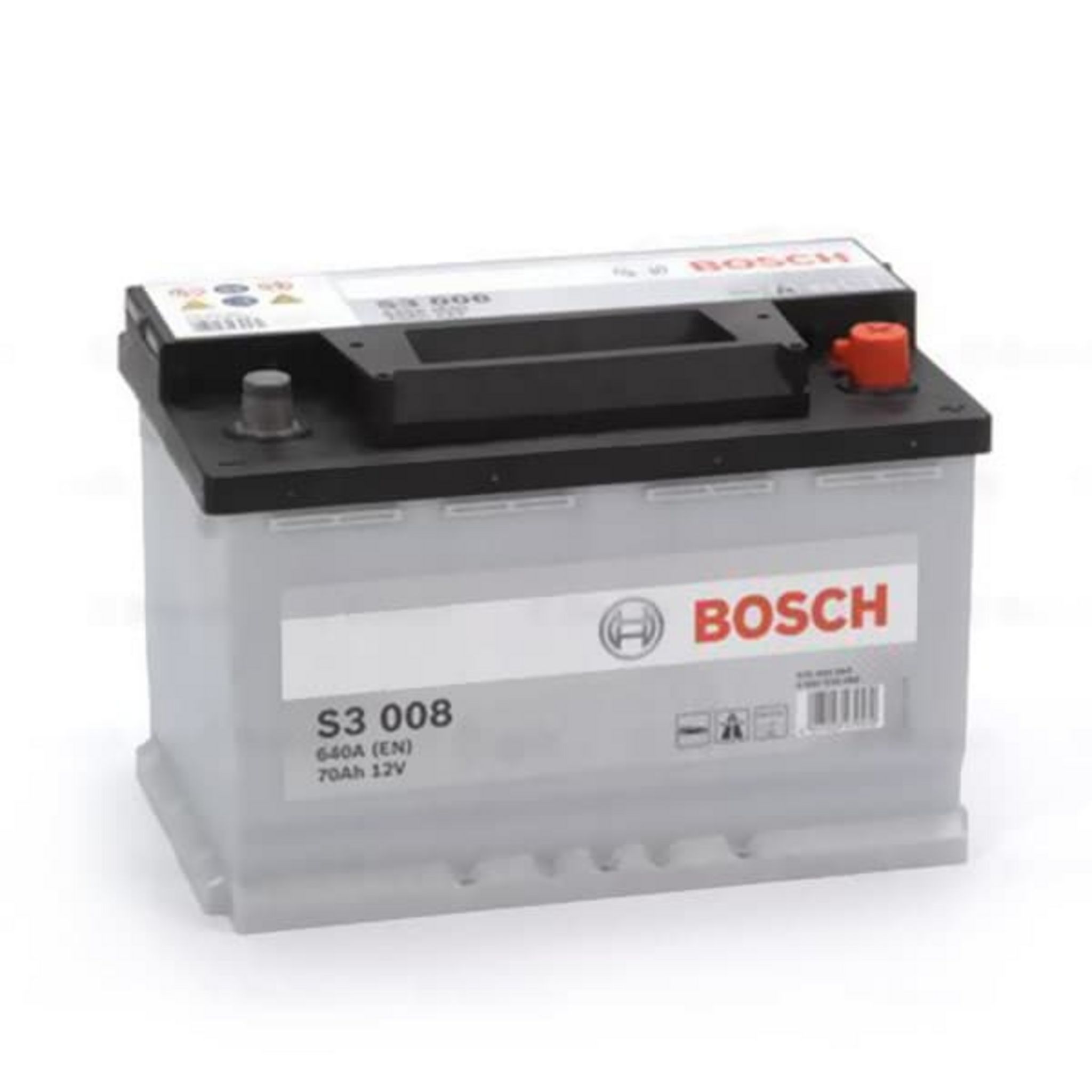 BOSCH Batterie Bosch S3008 70Ah 640A BOSCH pas cher 