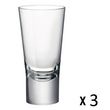 BORMIOLI ROCCO Set de 3 verres à liqueur YPSILON 7 cl. Coloris disponibles : Transparent