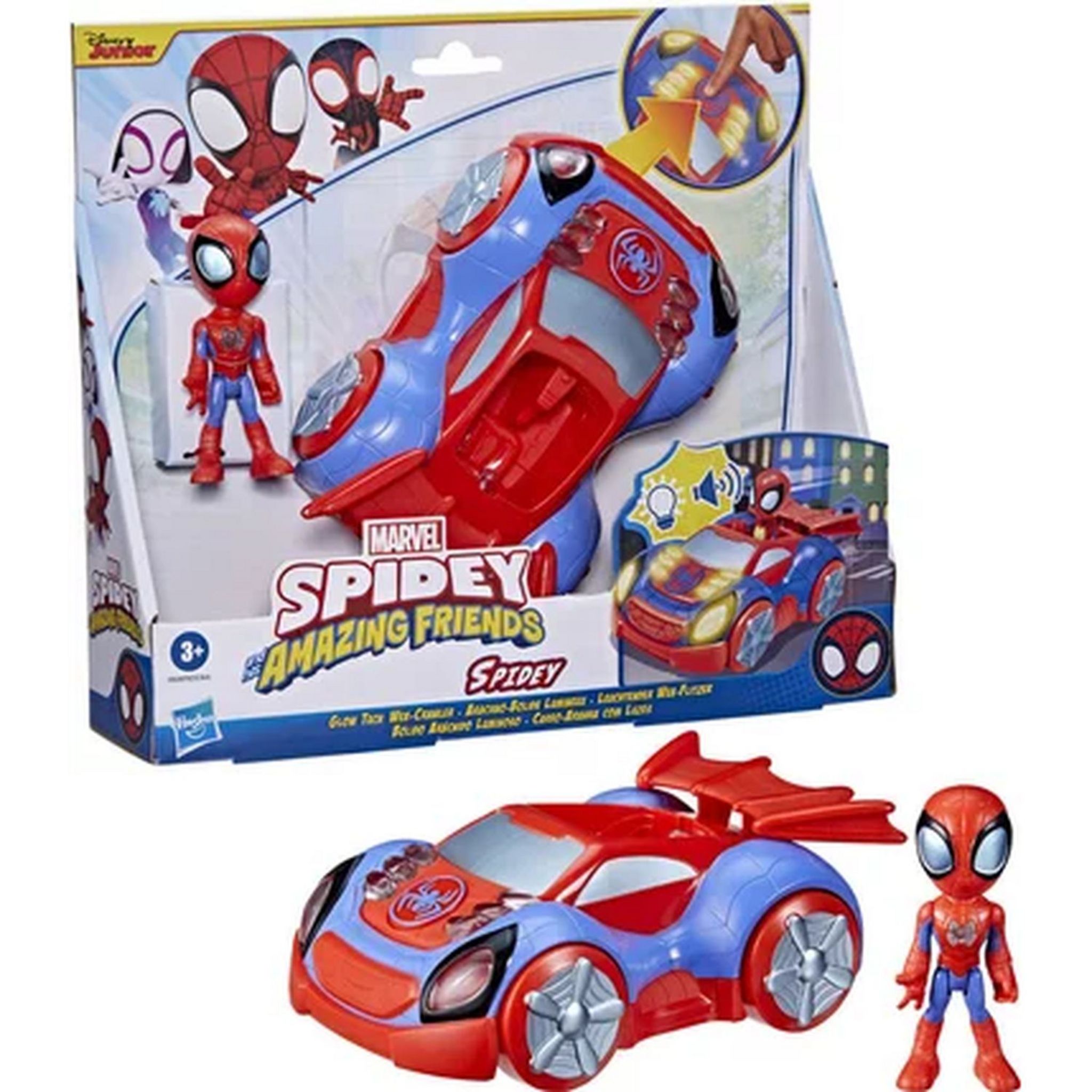 HASBRO Spidey véhicule lumineux + Figurine pas cher 