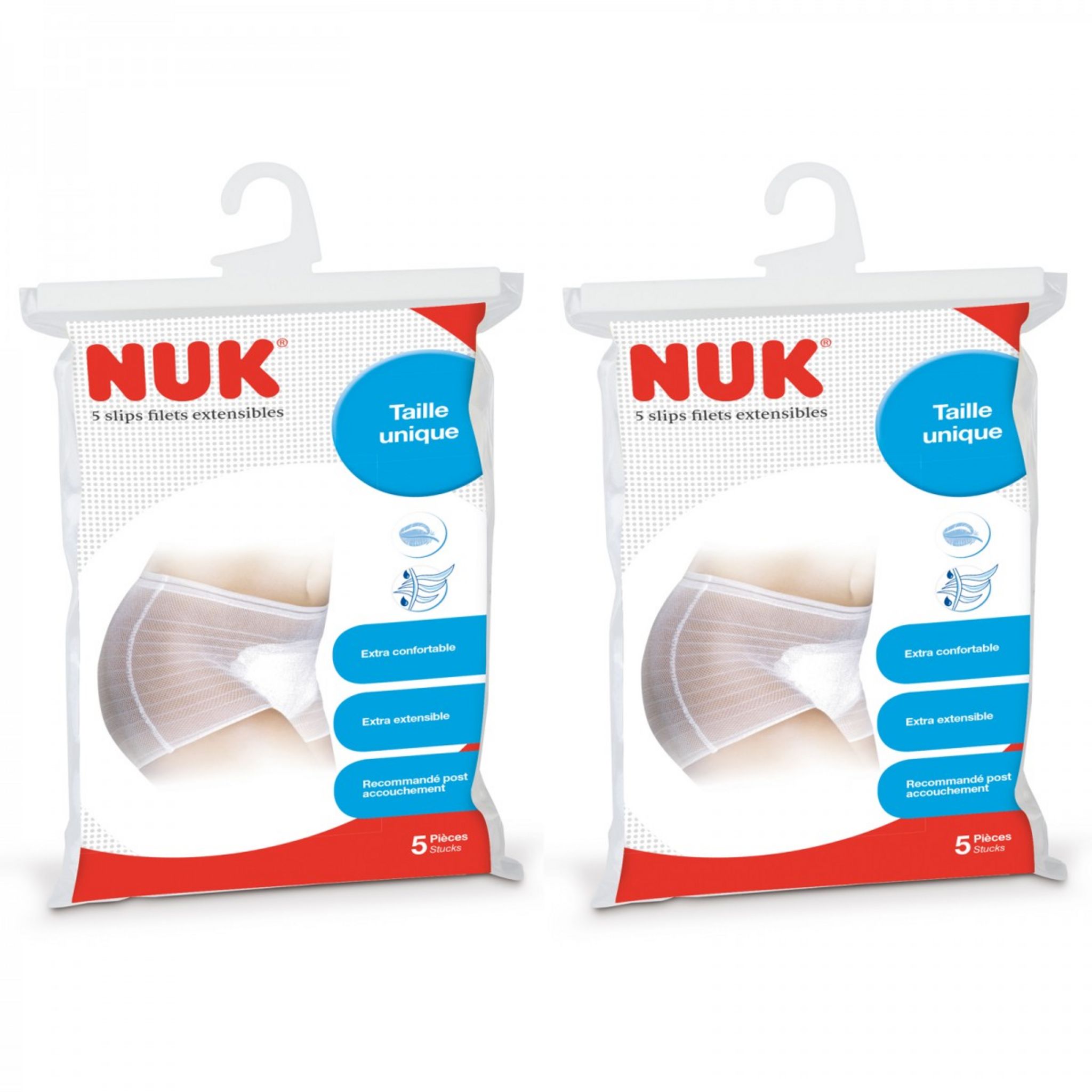 NUK Lot de 10 slips filet extensibles pas cher 