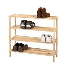 Meuble range chaussures 4 niveaux Wood and co