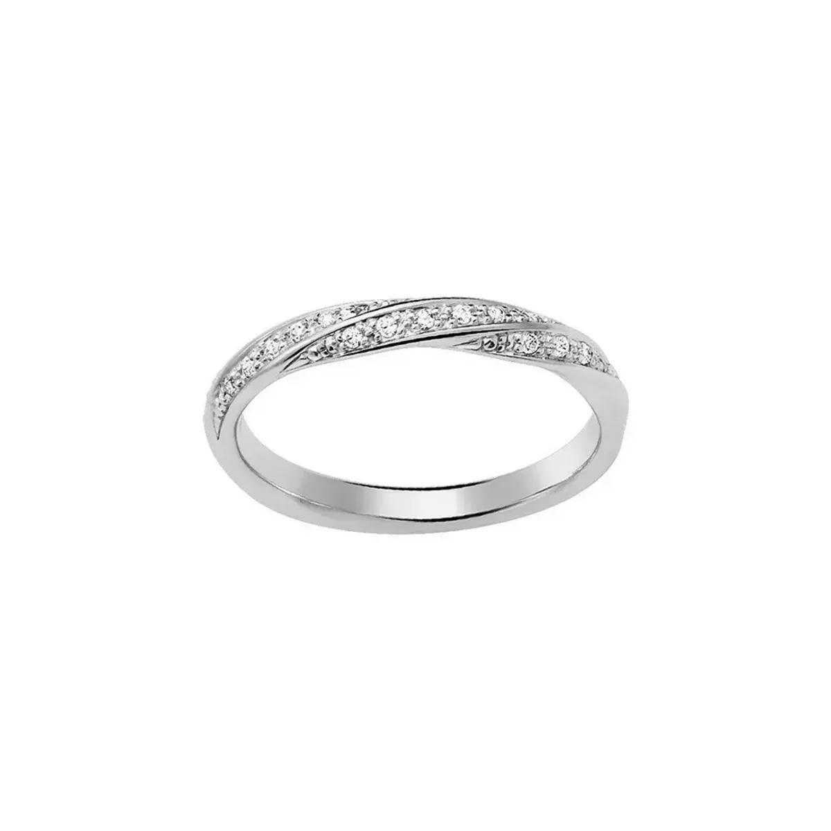Tousmesbijoux Alliance Femme - Or 18 Carats - Diamant