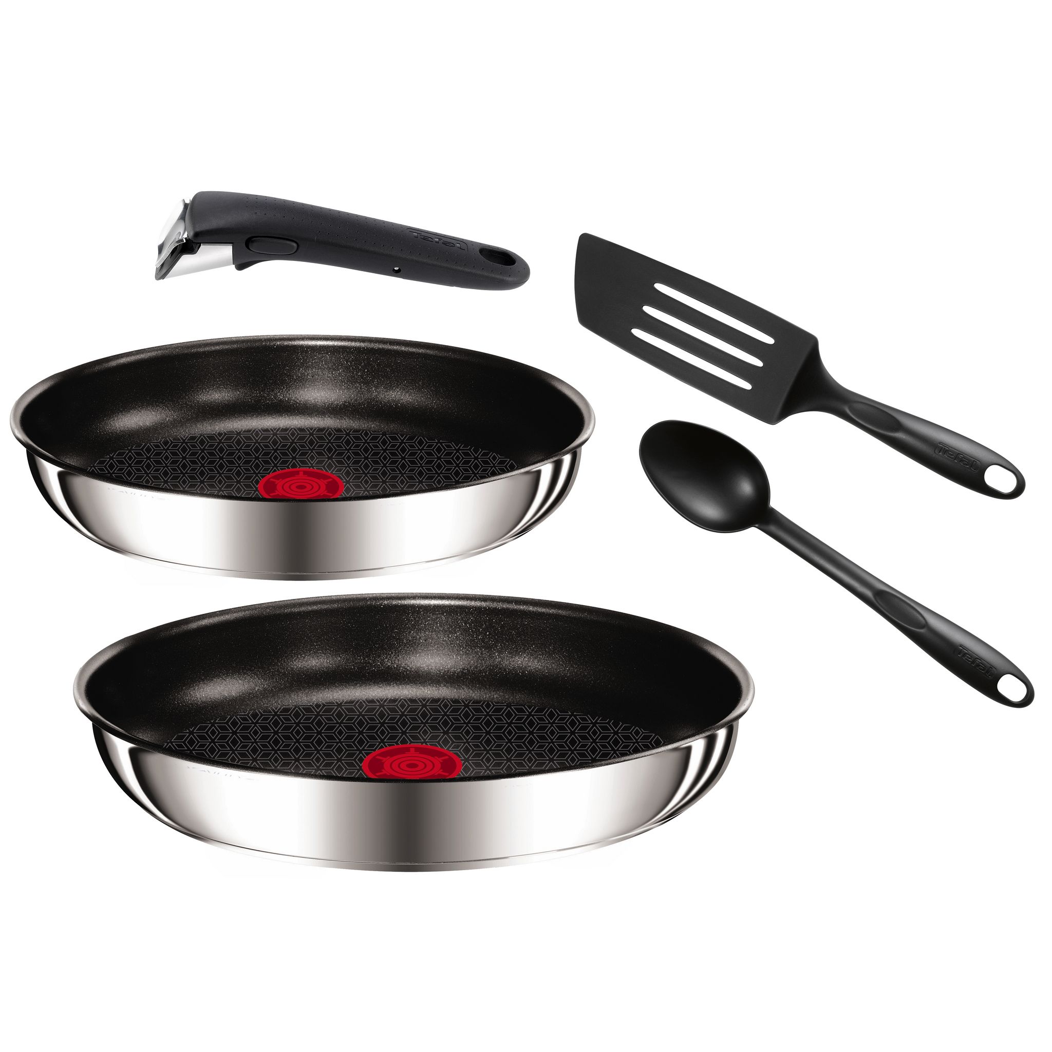 TEFAL INGENIO 5 INOX Set 5 pièces poêles induction pas cher 