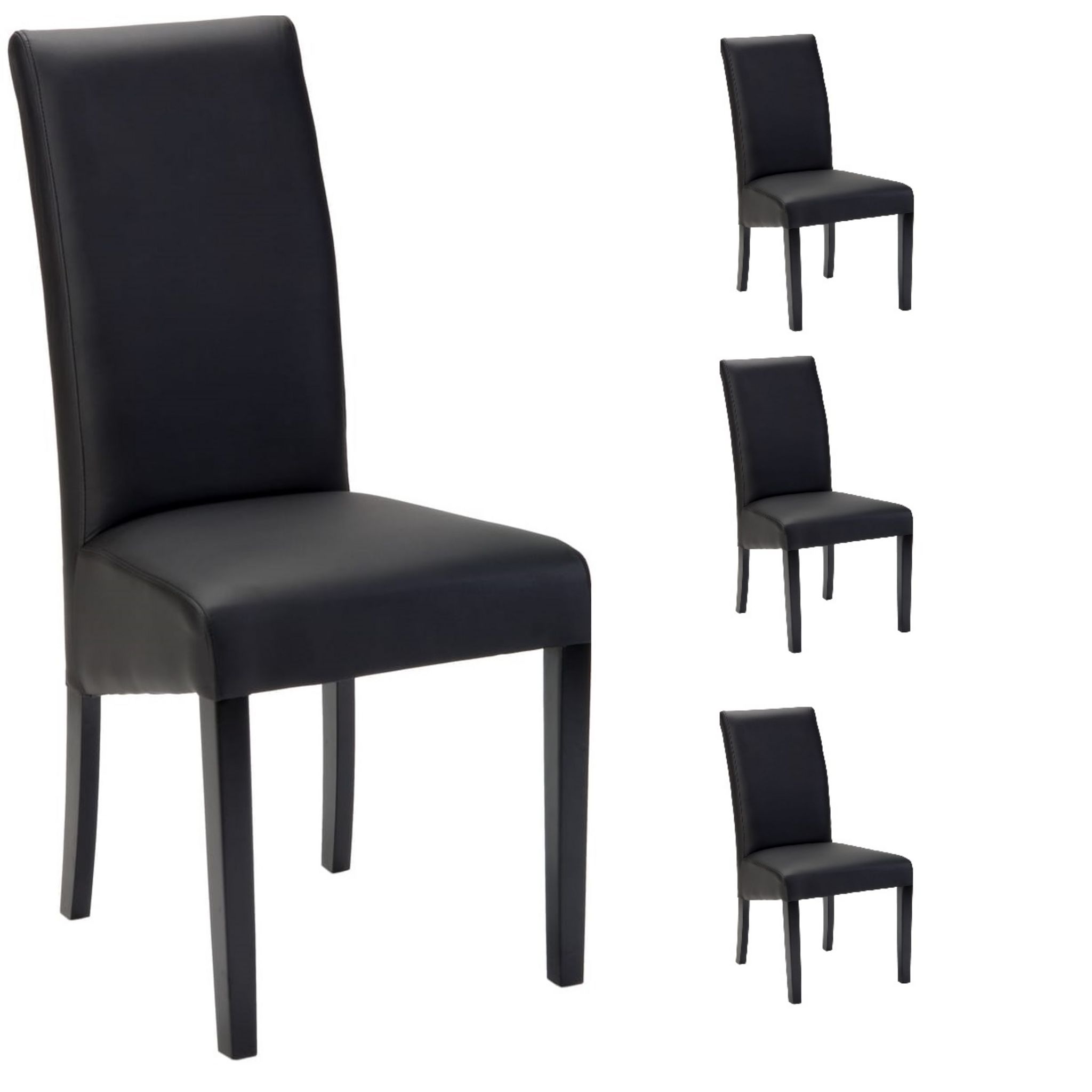 Lot de 4 chaises de séjour salle à manger modernes MARIA pas cher 