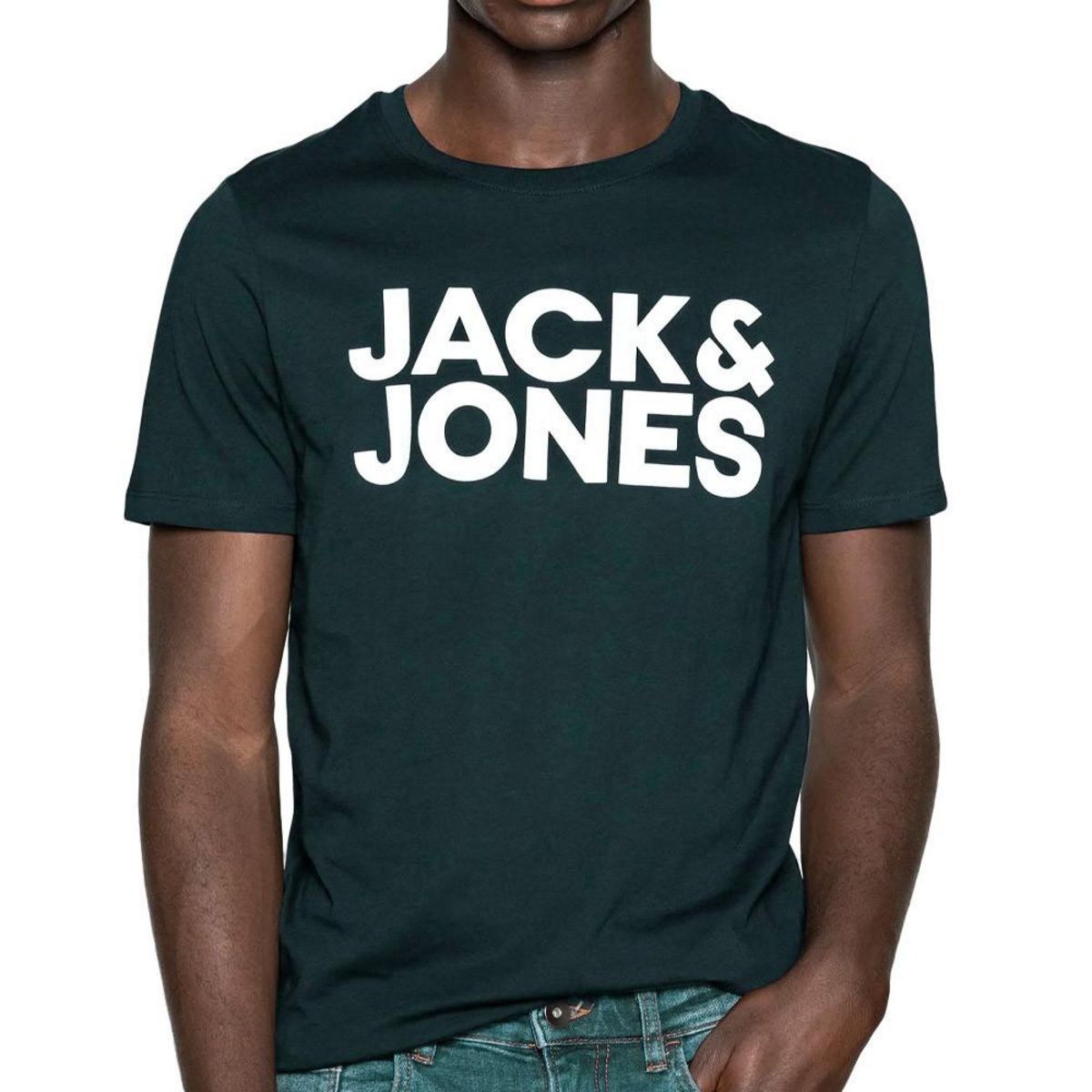 T shirt Vert Fonc Homme Jack Jones Corp Logo