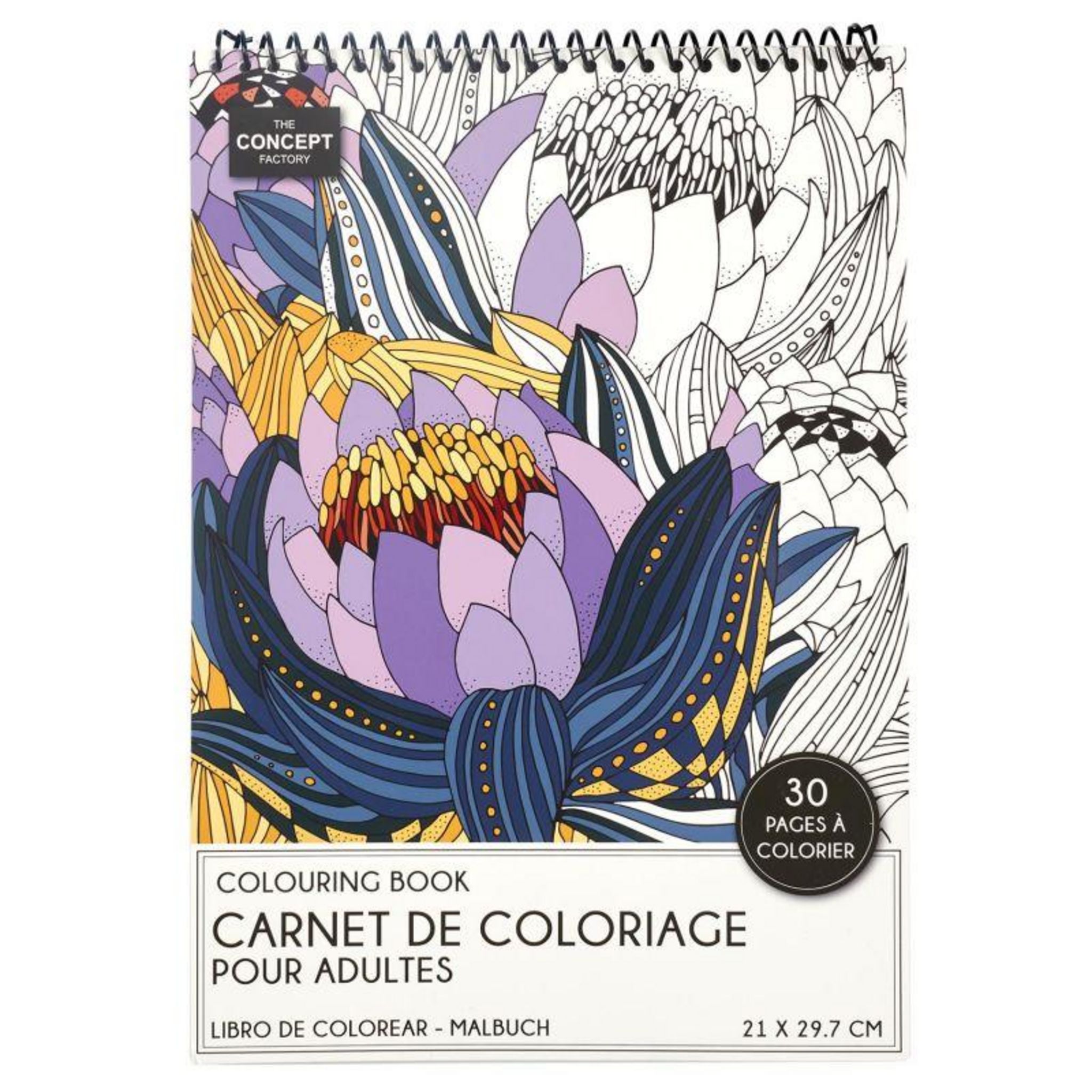 LIVRE DE COLORIAGE ADULTE -43 pages d'activités et de coloriages