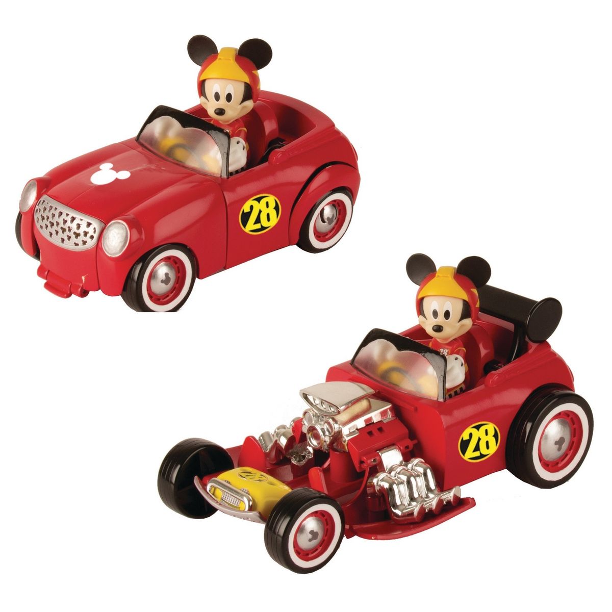 IMC TOYS Véhicule transformable + une figurine Mickey - Mickey et ses amis  pas cher 