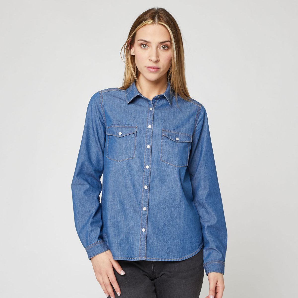 Sur chemise jean cheap femme