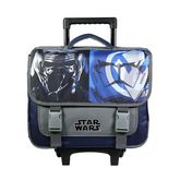 Bagtrotter BAGTROTTER Cartable a roulettes 38 cm Disney Star Wars Multicolore pas cher Auchan