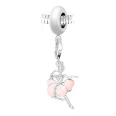 Charm perle SC Crystal en acier avec pendentif danseuse