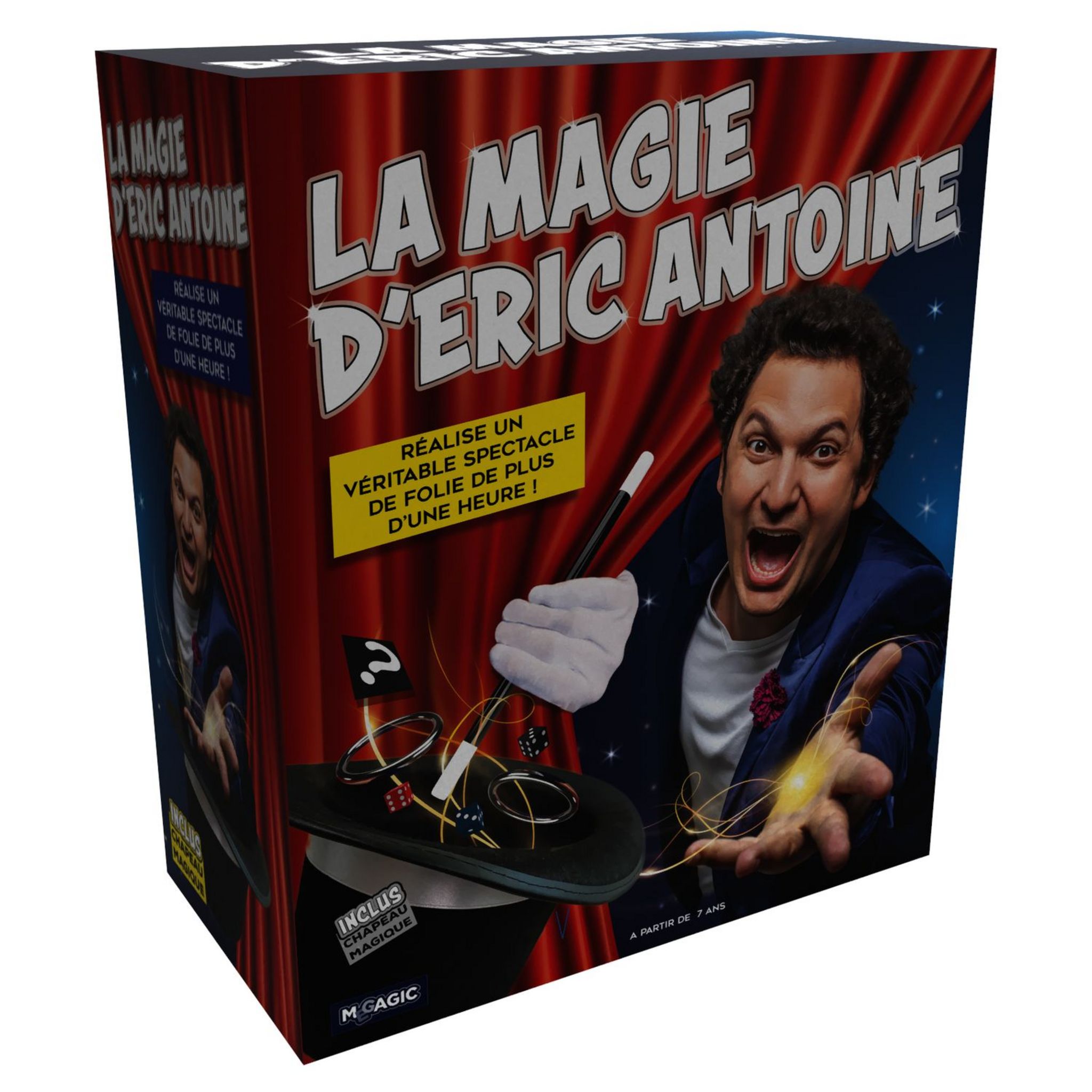 Megagic D'ERIC Coffret DE Magie Eric Antoine, EAC, Rouge, Centre