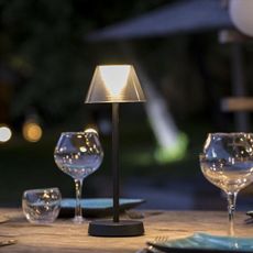 Lampe de table sans fil LED BEVERLY BLACK Noir Plastique H34CM