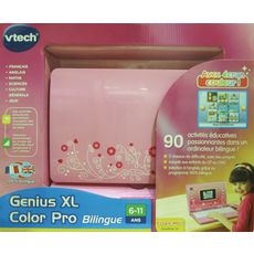 VTECH Ordinateur Genius XL Color Pro Bilingue Rose