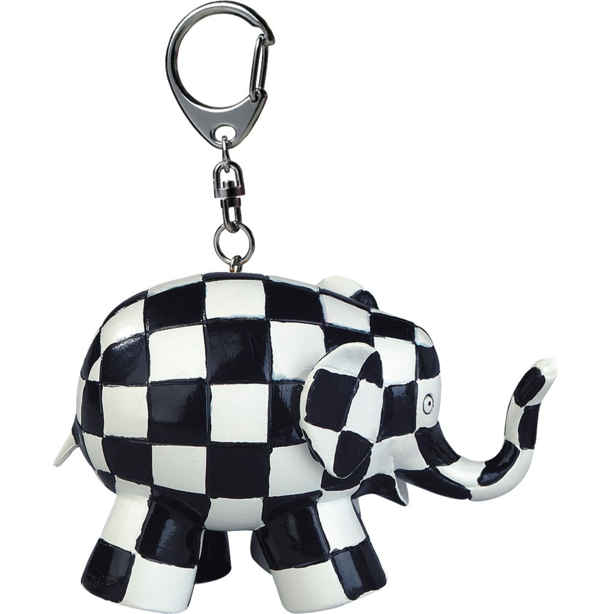 Spoo-Design  Éléphant solide comme mousqueton clé, porte-clés tête  d'éléphant