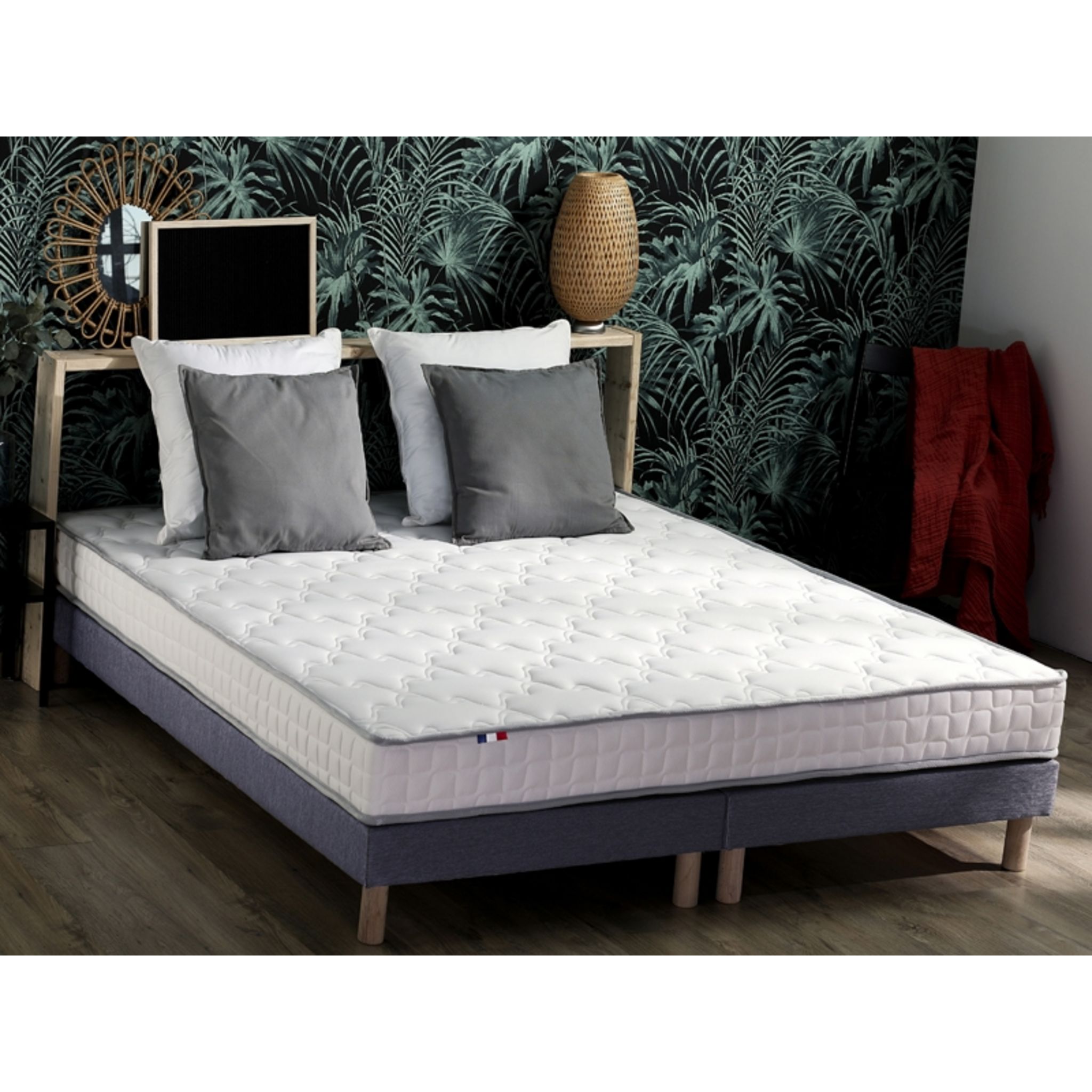 Matelas mousse 90x190 cm accueil latex , 3 zones AVIGNON pas cher