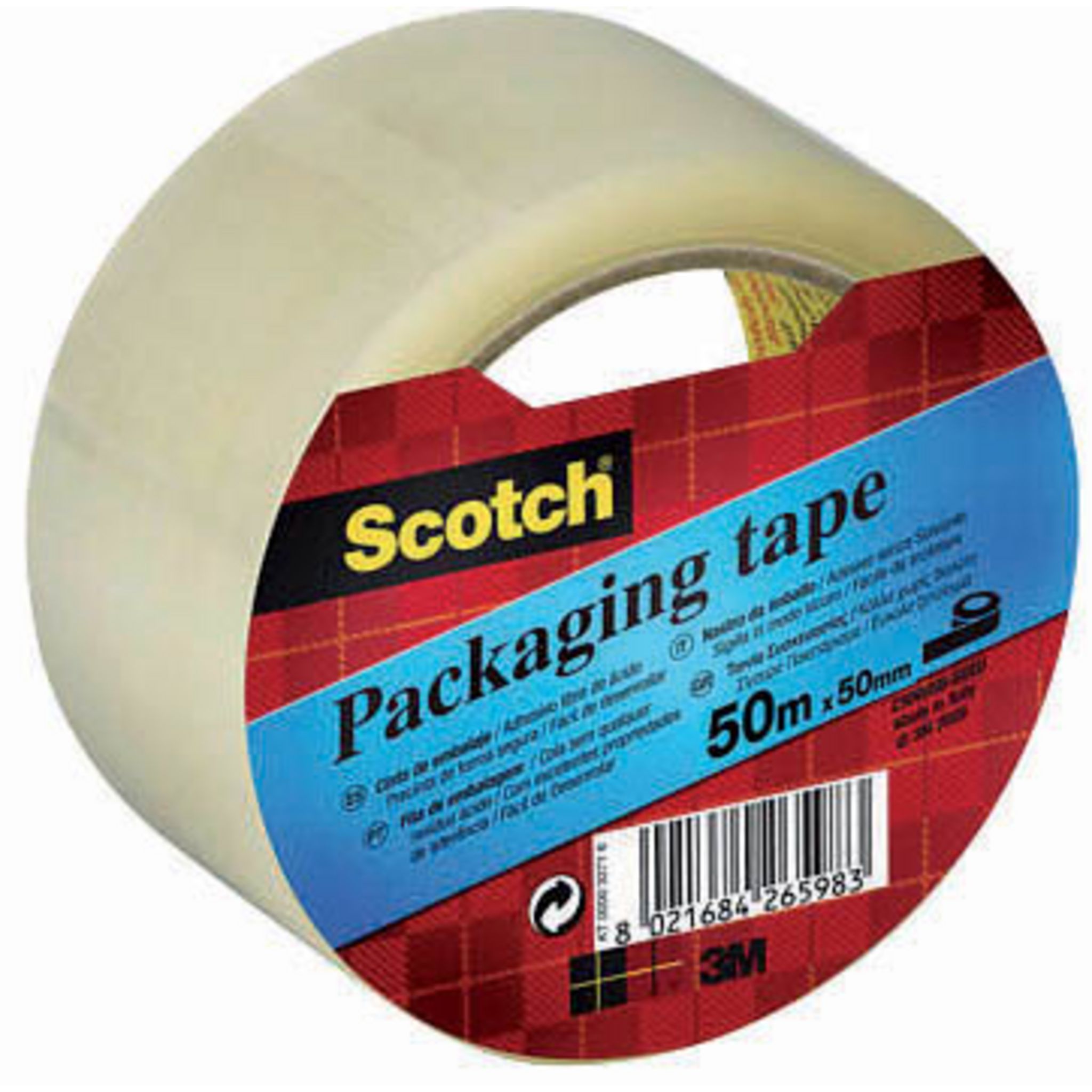 SCOTCH Ruban adhésif emballage transparent 50m x 50mm pas cher