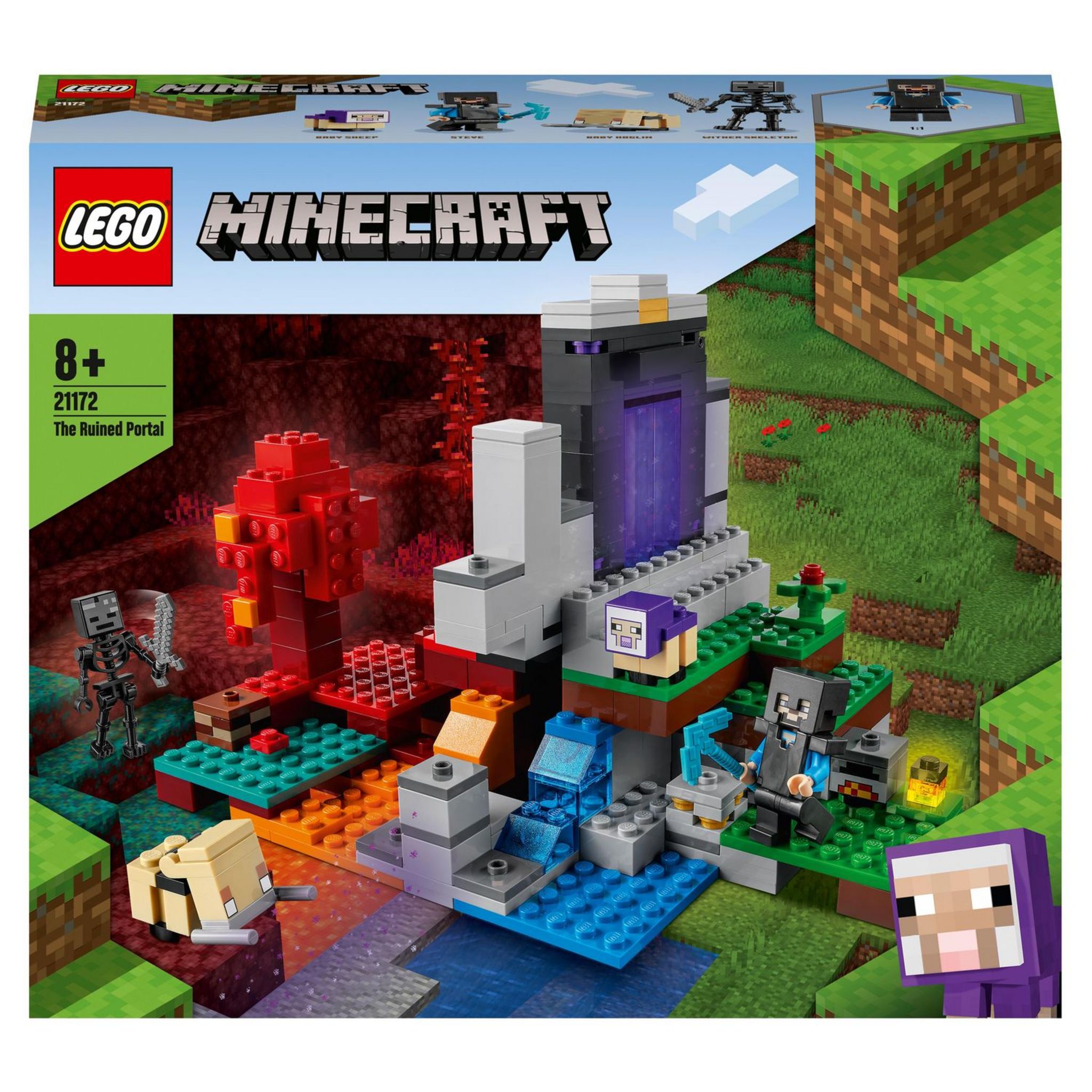 LEGO Minecraft 21172 - Le portail en ruine Jouet pour Enfants 8+