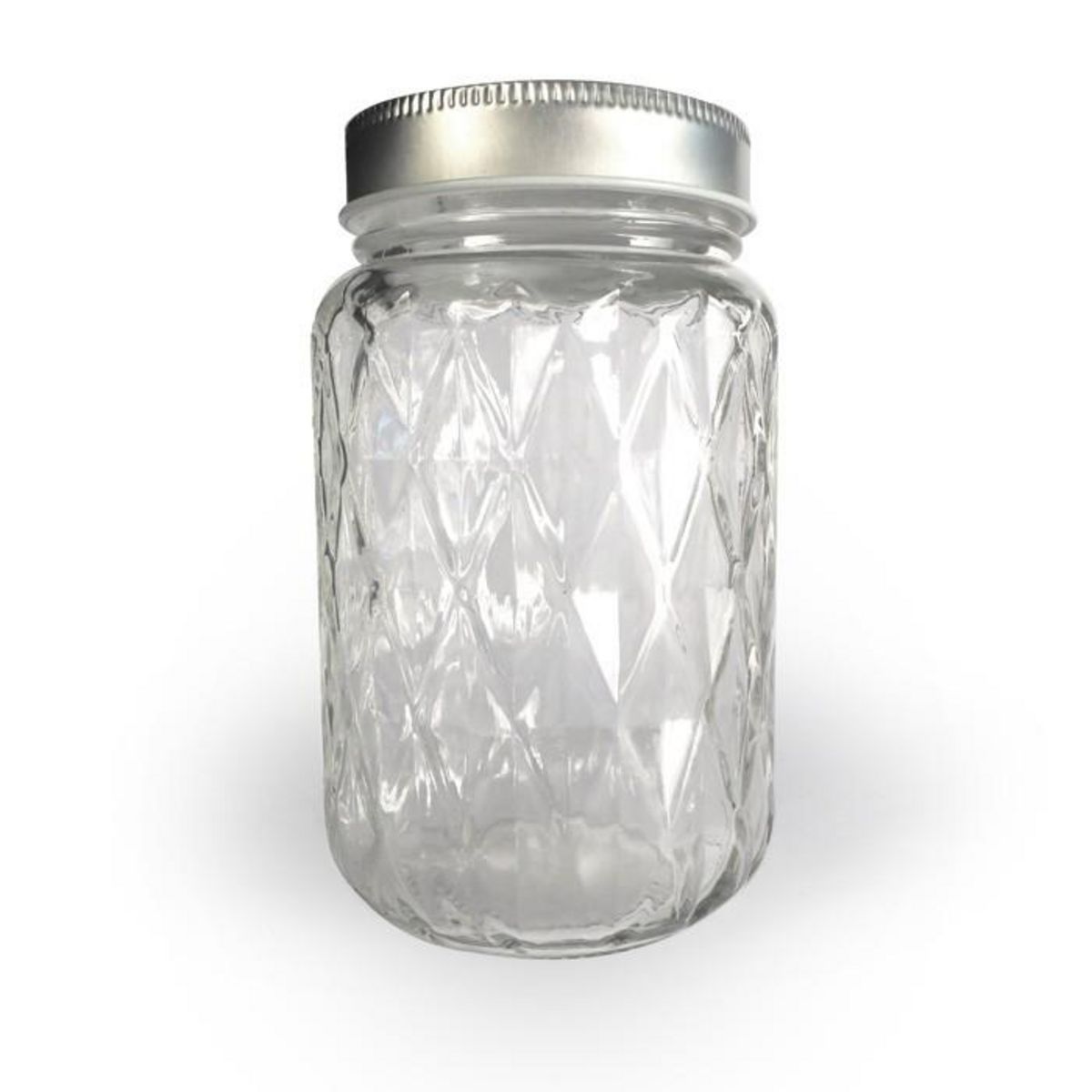 Graine créative Bocal Mason Jar avec couvercle 37,5 cl - diamant