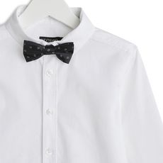 IN EXTENSO Chemise manches longues avec noeud papillon garçon (Blanc)